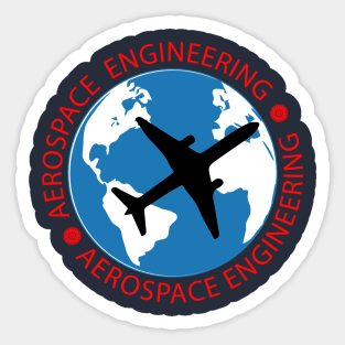 aerospace engineer engineering aeronautical airplane Sticker